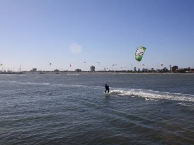 Kite surf devant St Kilda