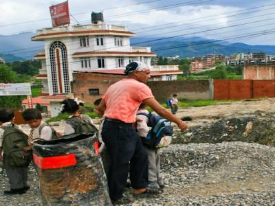 L'arrivée à Kathmandu