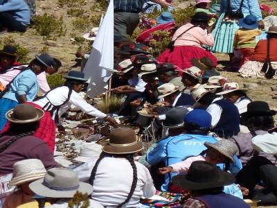 Offrande a la Pachamama...