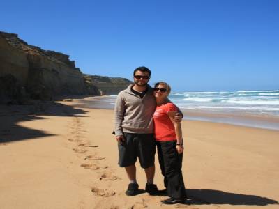 nous sur la plage !!!!!