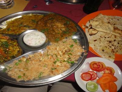 Plat traditionnel : le thali