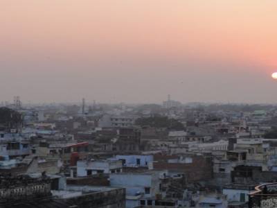 Vue des toits de Varanasi