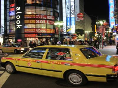 Taxi à Shinjuku