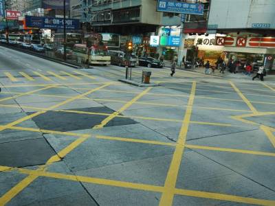 Dans les rues de hong kong