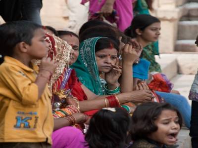 Sur les ghats à Varanasi