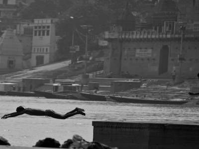 Sur les ghats à Varanasi