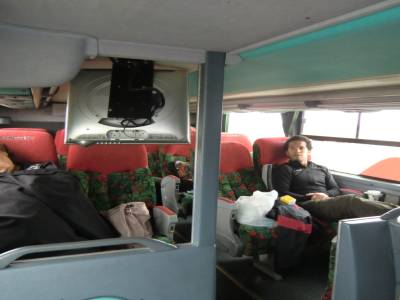 Classe "Semi-Cama" du bus argentin ...moins confortable que le Cama