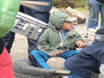 Rio Gallegos->Puerto Natalys : enfant greviste