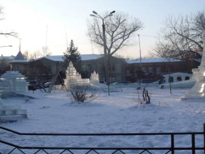 Sculpture sur glace