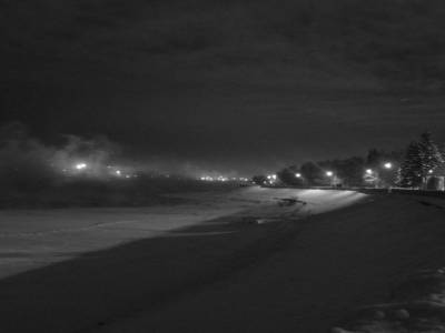 La riviere Angara by night