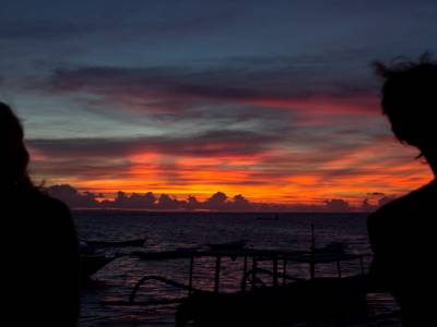 Coucher de soleil pour le réveillon de Noël