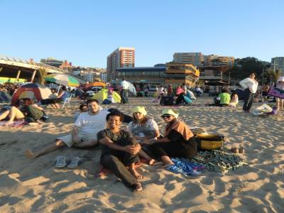 31 decembre : apero a la plage