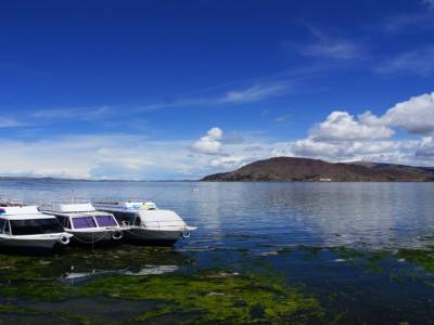 Vue du lac titicaca de Puno