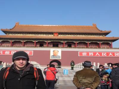 moi et Mao devant la cité interdite