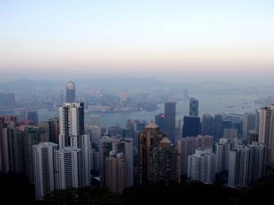 vue de HK depuis Victoria Peak