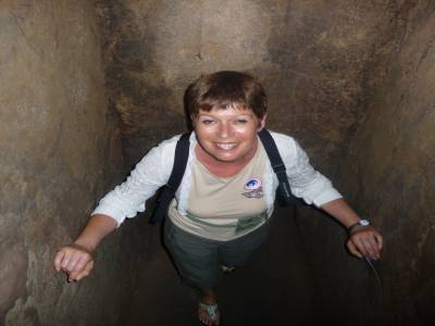 sortie d 'un des tunnels de Cu chi