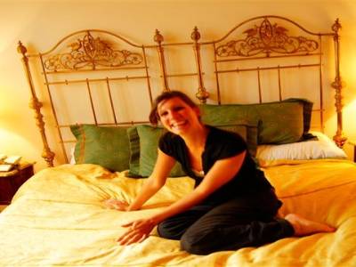 Le lit de l'hôtel!!!