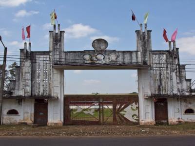 Porte d'un stade