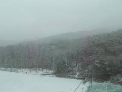 neige sur le campus!