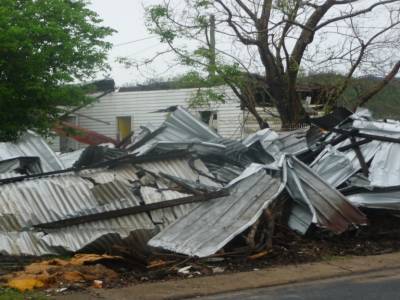 Dégats de l' ouragan Yasi qui frappa le Queensland le 2/02/2011