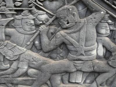bas relief du Bayon (11.000 personnages)