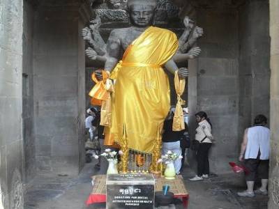 Vishnou a l'entree d'Angkor
