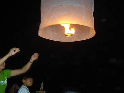 Lacher de montgolfiere