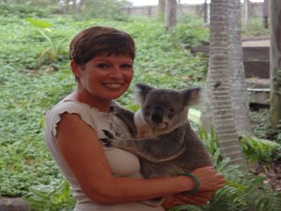 Pas peu fiére Martine et son petit koala