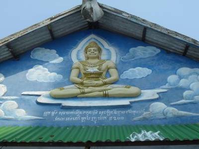un buddha assis