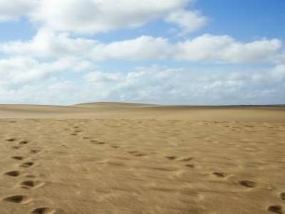 Les dunes qui protegent Cabo Polonio d'un afflux de touristes trop important