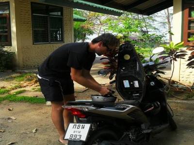 Punch et sa harley