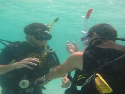 Exercices sous l'eau