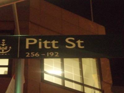 Pitt Street, rue du Backpack où j'ai vécu pendant près d'un mois