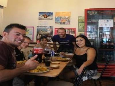 Dernier repas (delicieux, merci Maria) a l'hostel