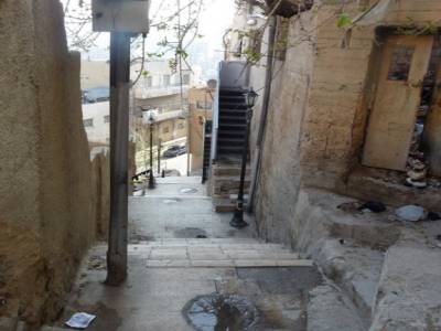 Raccourci à Amman: escaliers verticaux