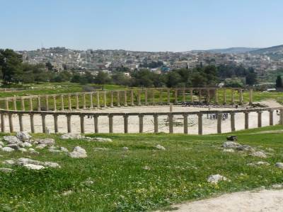Jerash: grande place