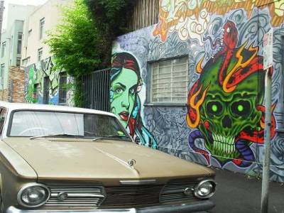 Street art Melbourne 3 + la nouvelle voiture a la mode la bas