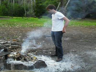 deuxieme etape : allumer le feu