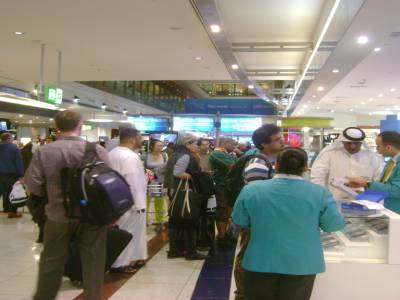 Aéroport de Dubai, le 16 mars 2011