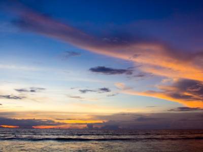Coucher de soleil à Kuta
