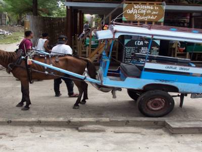 Seul moyen de transport sur les Gili