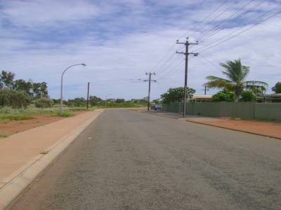 La rue de notre logement, le 31 mars 2011.