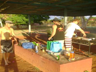 Barbecue à South Hedland, le 3 avril 2011.