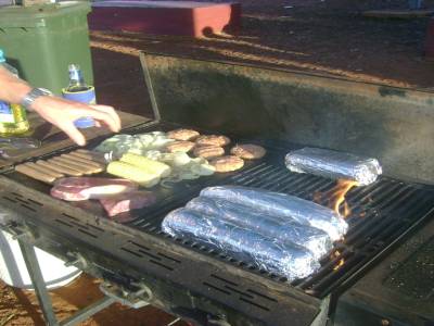 Barbecue à South Hedland, le 3 avril 2011.