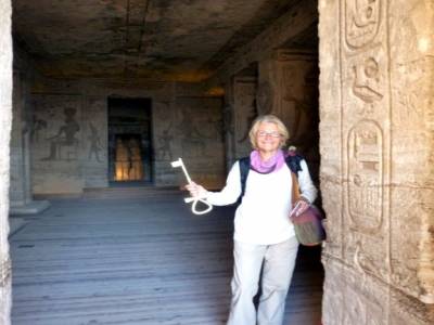 Avec la clé du temple