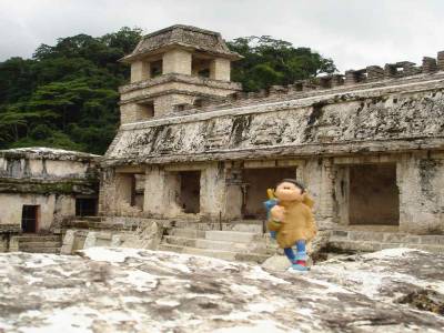 Gaston qui se balade a Palenque