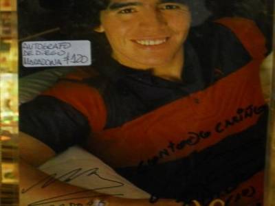 un autographe de Diego ! veritable ! de premiere main !