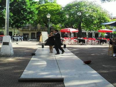 les fameux danseurs de tango de BA