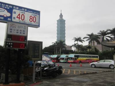 101 Tower depuis Sun Yat-sen Memorial Hall