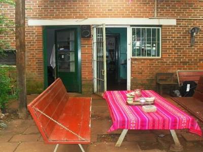 la terasse de notre auberge a san ignacio